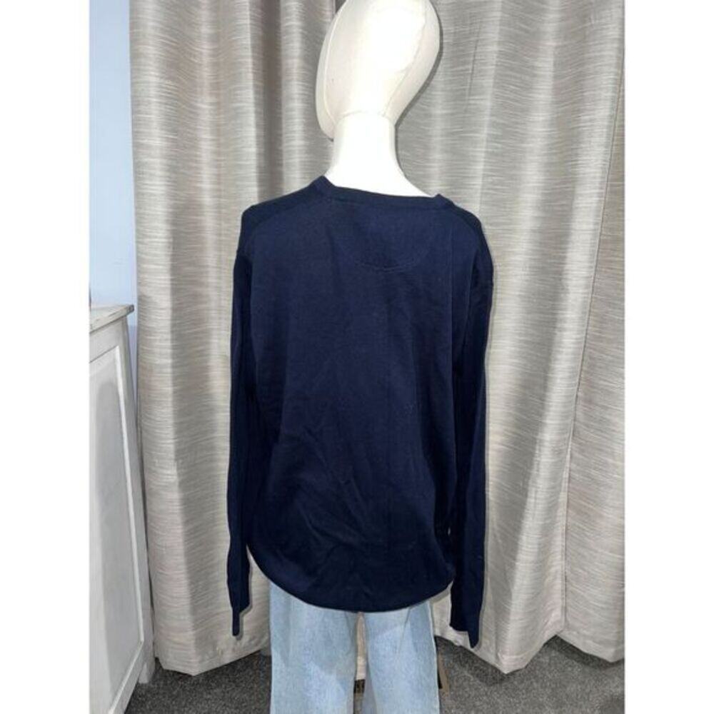 Lacoste men's v-neck navy blue sweater‎ size 4XL